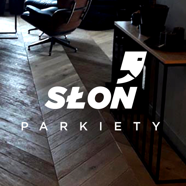 Słoń Parkiety – logo, branding, identyfikacja wizualna