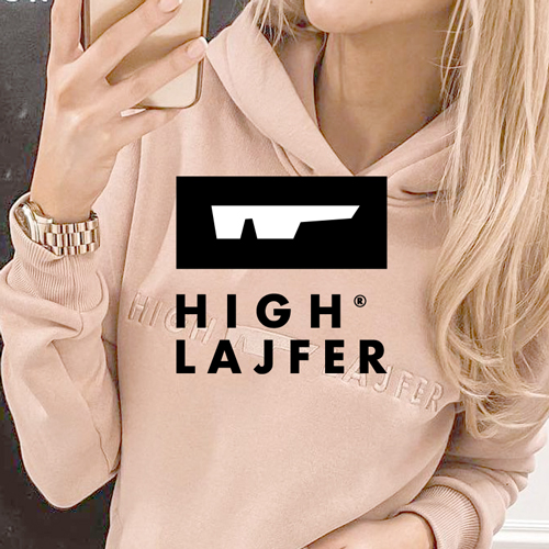 HIGH LAJFER® – Logo marki odzieżowej, branding